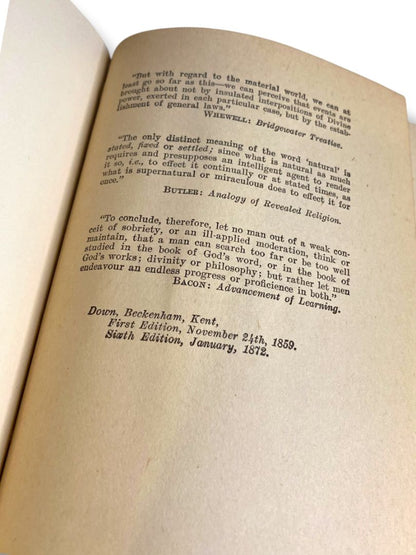 Harvard Classics 11 Origin of Species by Charles Darwin 1909 Deep Red Binding