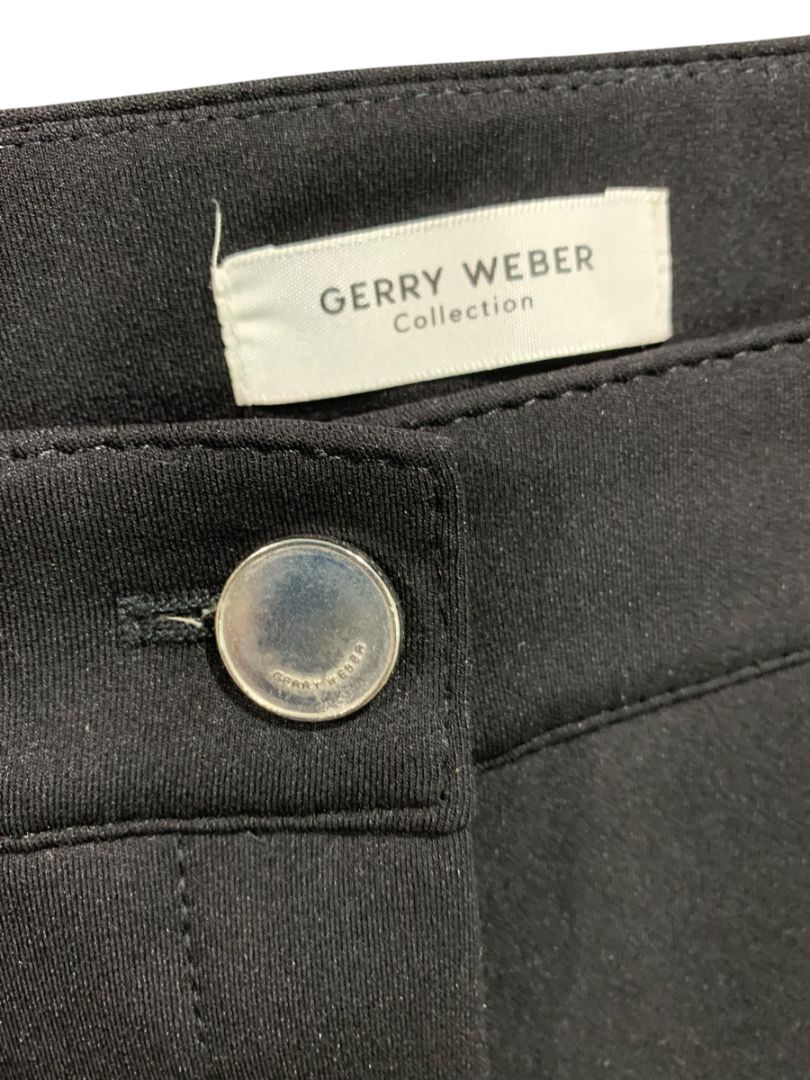 Size 42 (12 US) Gerry Weber Collection Black Side Stripe Red Scuba Fabric Pants