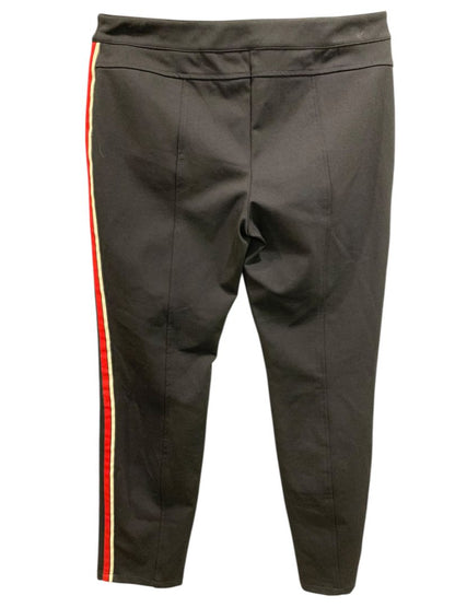 Size 42 (12 US) Gerry Weber Collection Black Side Stripe Red Scuba Fabric Pants