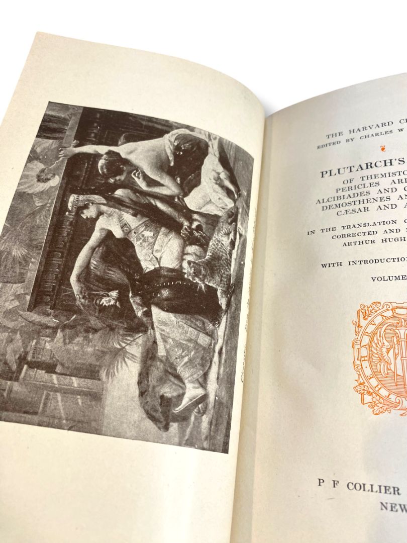 Harvard Classics 12 Plutarchs Lives 1909 Hardcover Book Collier & Son