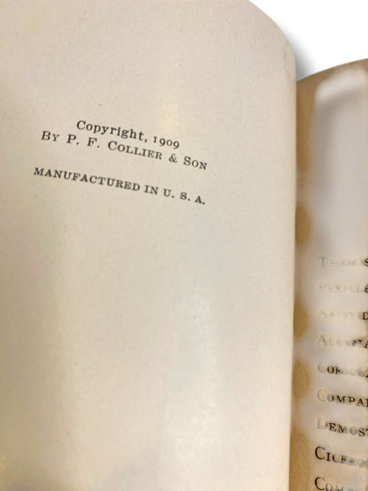 Harvard Classics 12 Plutarchs Lives 1909 Hardcover Book Collier & Son