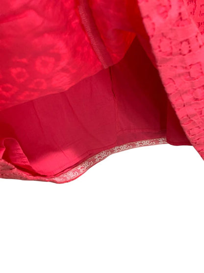 Size 2 Lilly Pulitzer Karina Hot Pink Lace Overlay Dress Lipstick Pink