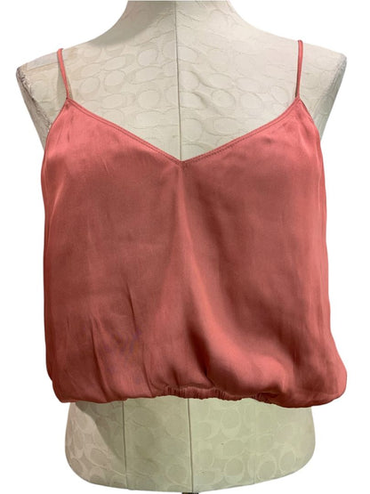 Large Reset Womens Silky Balloon Camisole Shirt Salmon Lined