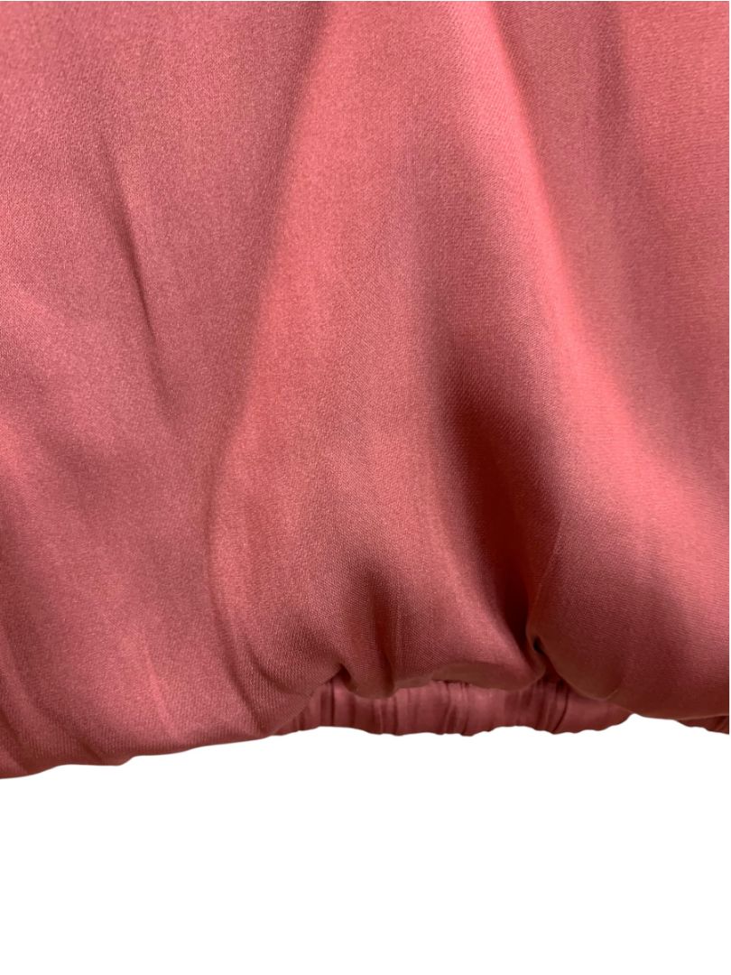 Large Reset Womens Silky Balloon Camisole Shirt Salmon Lined
