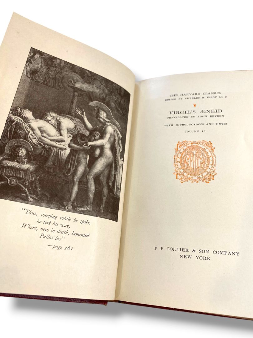 Harvard Classics 13 Aenid Virgil 1909 Hardcover Book Collier & Sons