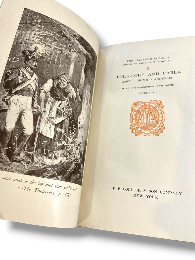 Harvard Classics 17 Folk-Lore and Fable 1909 Hardcover Book