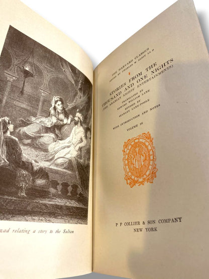 Harvard Classics 16 The Thousand and One Nights 1909 Hardcover Book