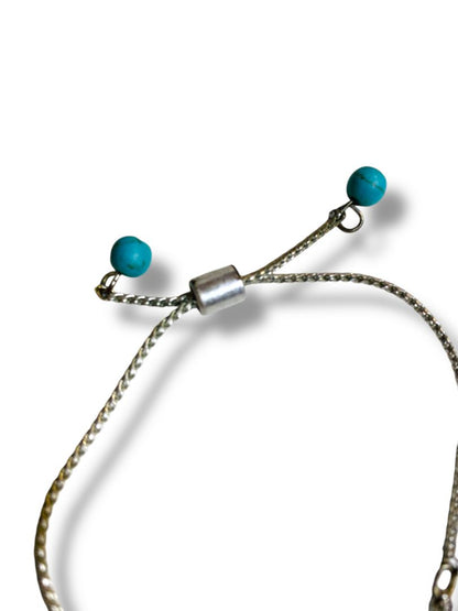 Silvertone Adjustable Slide Bracelet "Do Amazing Things"