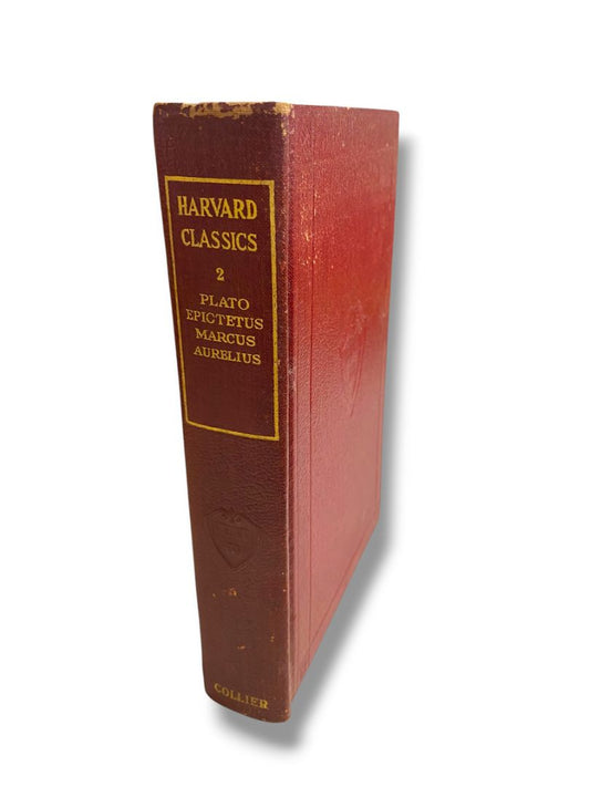 Harvard Classics 2 Plato Epictetus Marcus Aurelius 1909 Hardcover Book