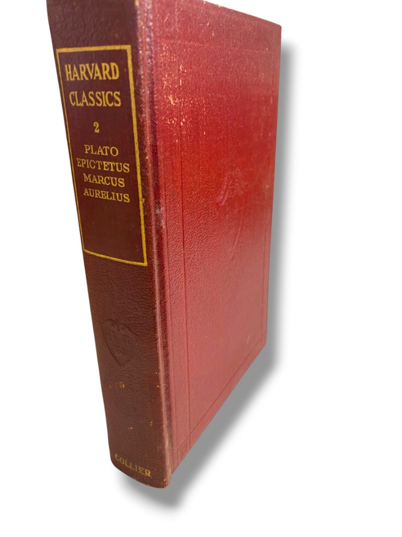 Harvard Classics 2 Plato Epictetus Marcus Aurelius 1909 Hardcover Book