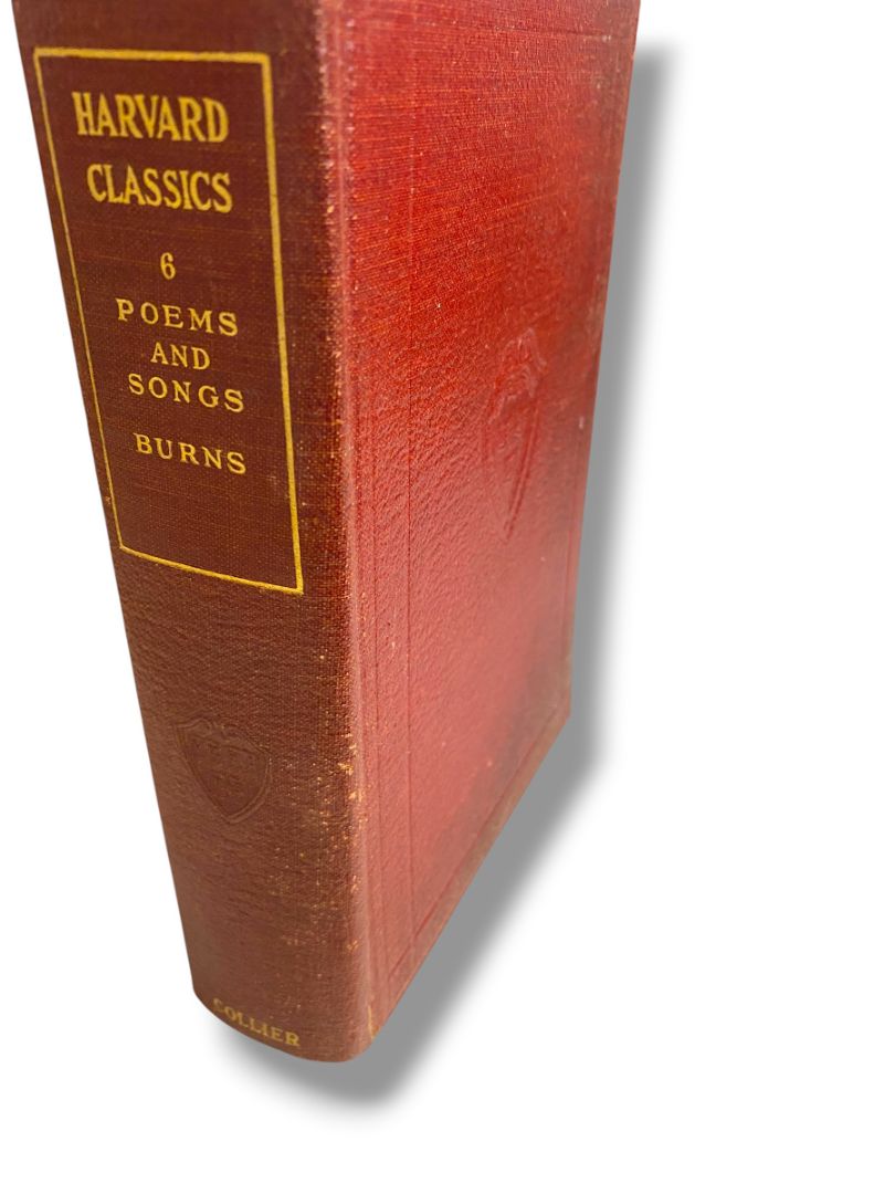 Harvard Classics 6 Poems and Songs Burns 1909 Hardcover Book