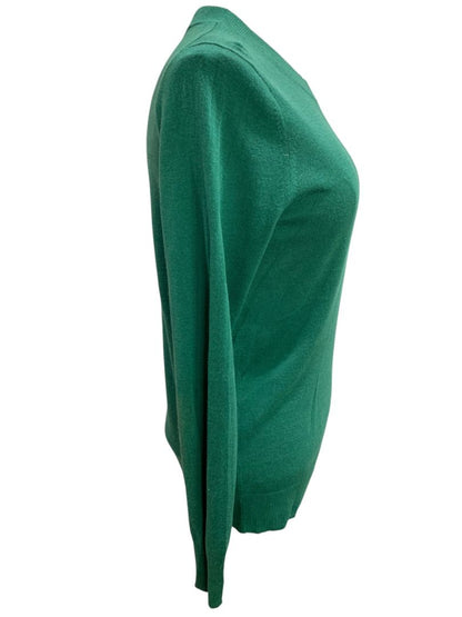 Medium Banana Republic Womens Emerald Green Crewneck Sweater