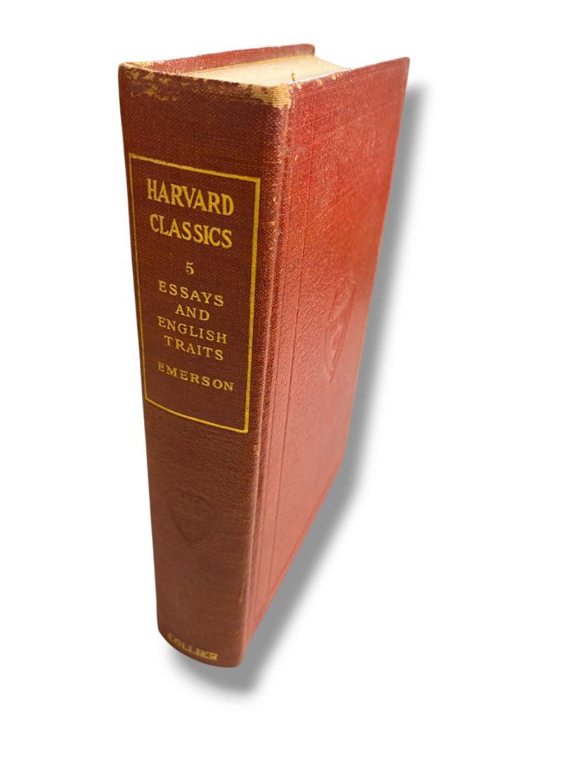Harvard Classics 5 Essays and English Traits Emerson 1909 Hardcover Book