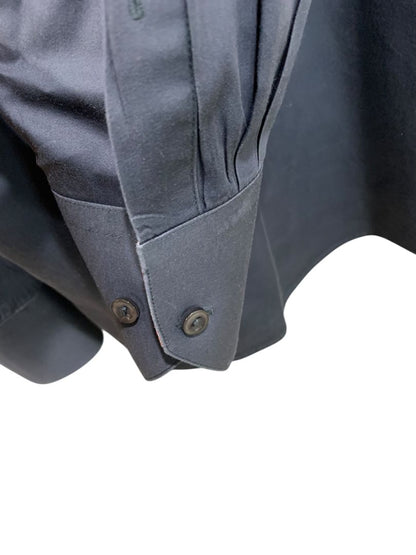3XL (19 38) LVs Signature Mens Contemporary Fit Button Up Dress Shirt Charcoal