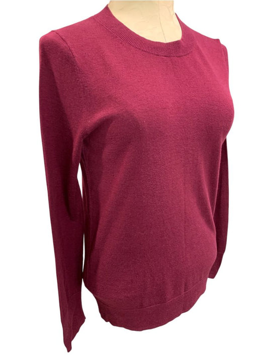 Medium Banana Republic Womens Merlot Crewneck Lightweight Sweater