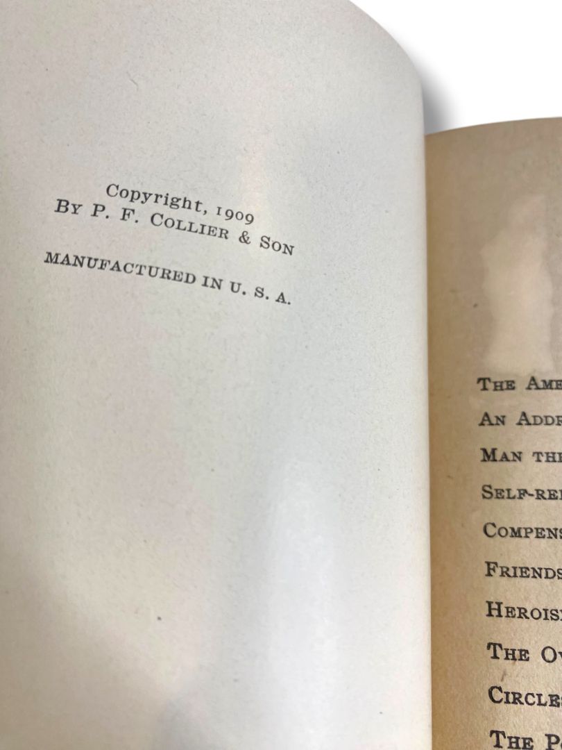 Harvard Classics 5 Essays and English Traits Emerson 1909 Hardcover Book