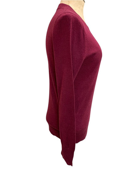 Medium Banana Republic Womens Merlot Crewneck Lightweight Sweater