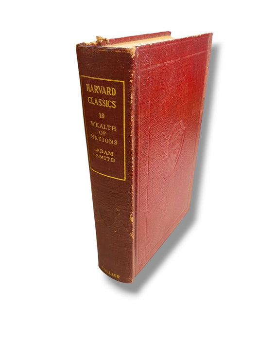 Harvard Classics 9 Wealth of Nations Adam Smith 1909 Hardcover Book