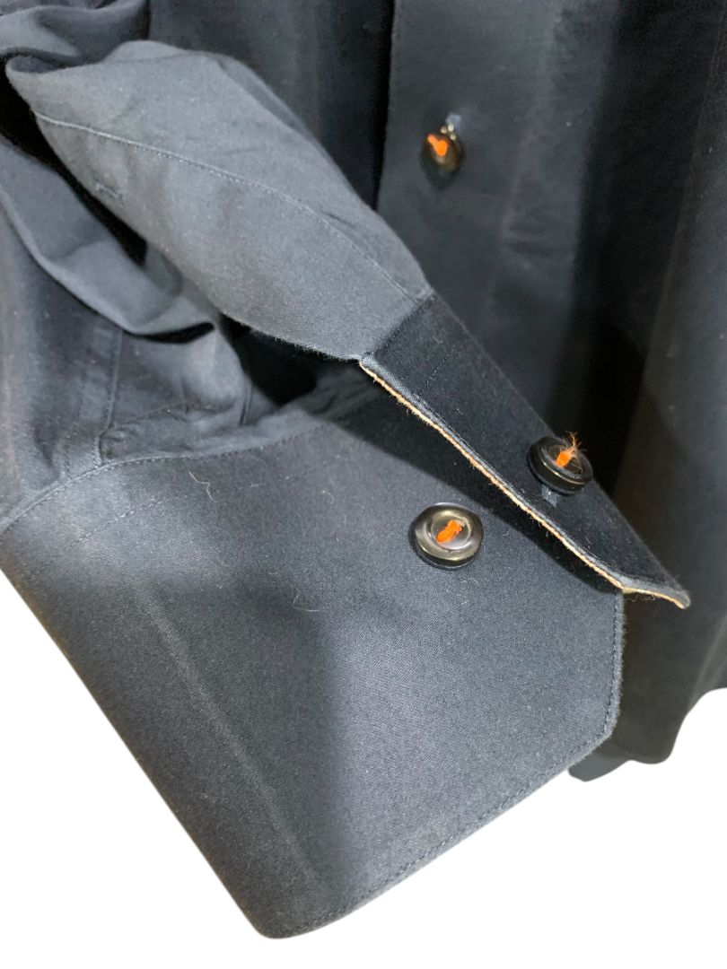 3XL (18.5-19  38) Levinas Contemporary Fit Mens Button Up Dress Shirt Navy Blue
