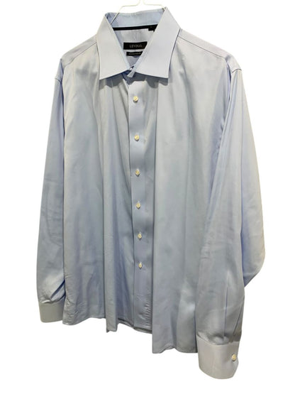 3XL (18.5-19  38) Levinas Contemporary Fit Mens Button Up Dress Shirt Light Blue