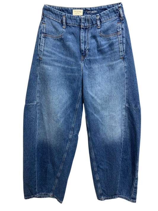 Size 27 Anthropologie Pilcro Georgia Full-Length High-Rise Barrel Jeans