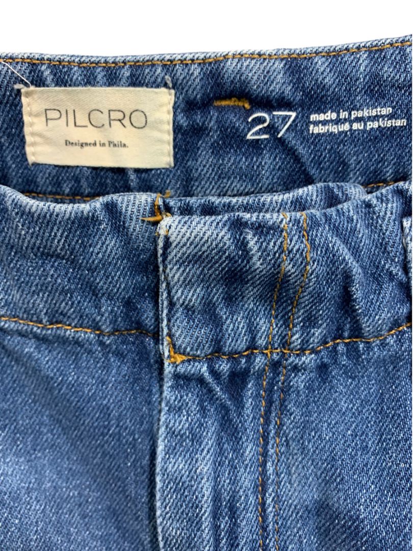 Size 27 Anthropologie Pilcro Georgia Full-Length High-Rise Barrel Jeans