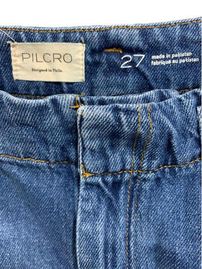 Size 27 Anthropologie Pilcro Georgia Full-Length High-Rise Barrel Jeans