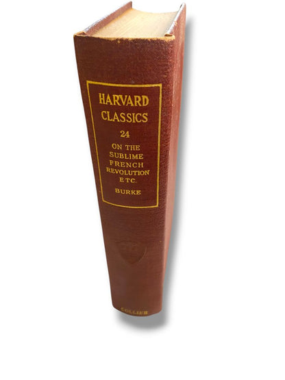 Harvard Classics 24 On the Sublime French Revolution Etc 1909 Hardcover Book Collier & Son