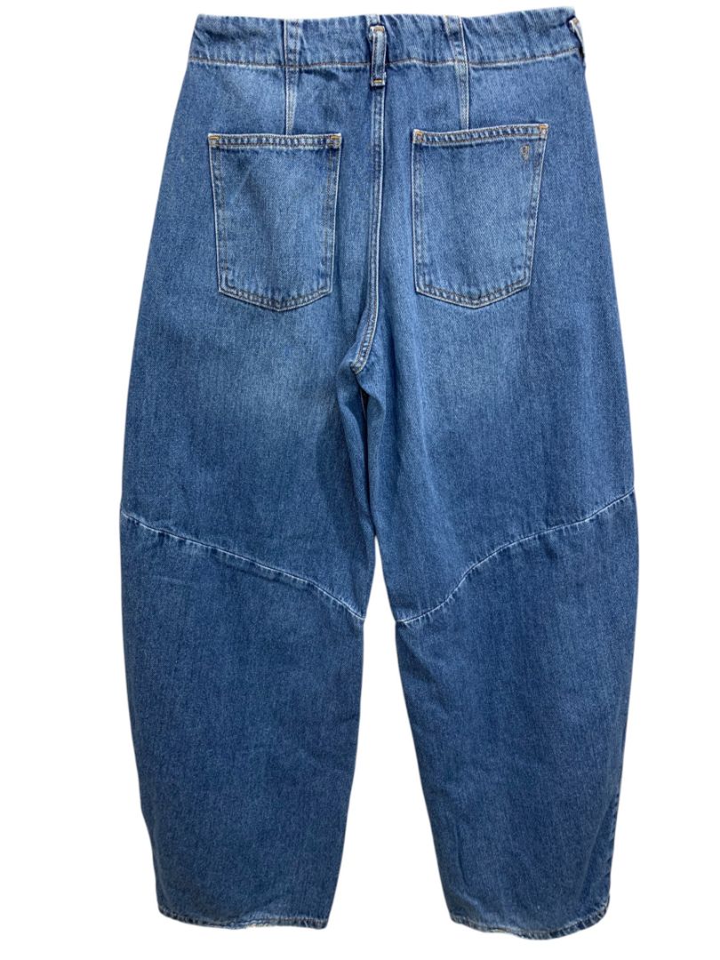 Size 27 Anthropologie Pilcro Georgia Full-Length High-Rise Barrel Jeans