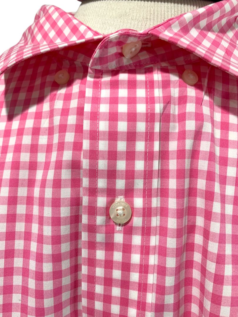 2XT Vineyard Vines Mens Tall Button Down Shirt Pink Gingham Classic Fit