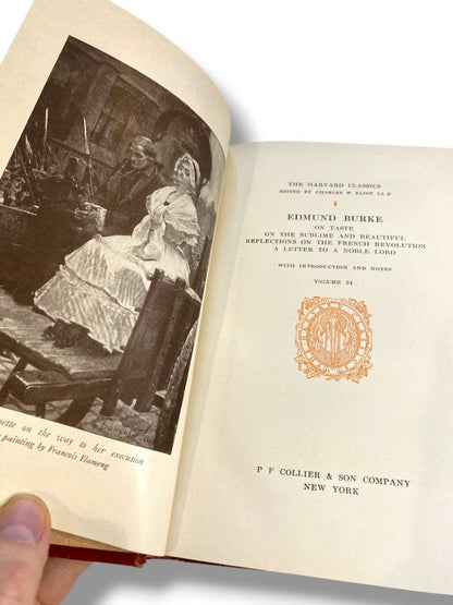 Harvard Classics 24 On the Sublime French Revolution Etc 1909 Hardcover Book Collier & Son