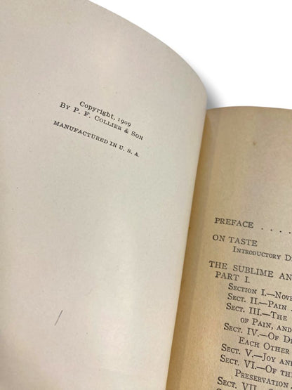 Harvard Classics 24 On the Sublime French Revolution Etc 1909 Hardcover Book Collier & Son