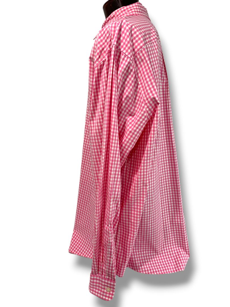 2XT Vineyard Vines Mens Tall Button Down Shirt Pink Gingham Classic Fit
