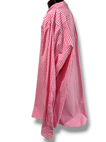 2XT Vineyard Vines Mens Tall Button Down Shirt Pink Gingham Classic Fit