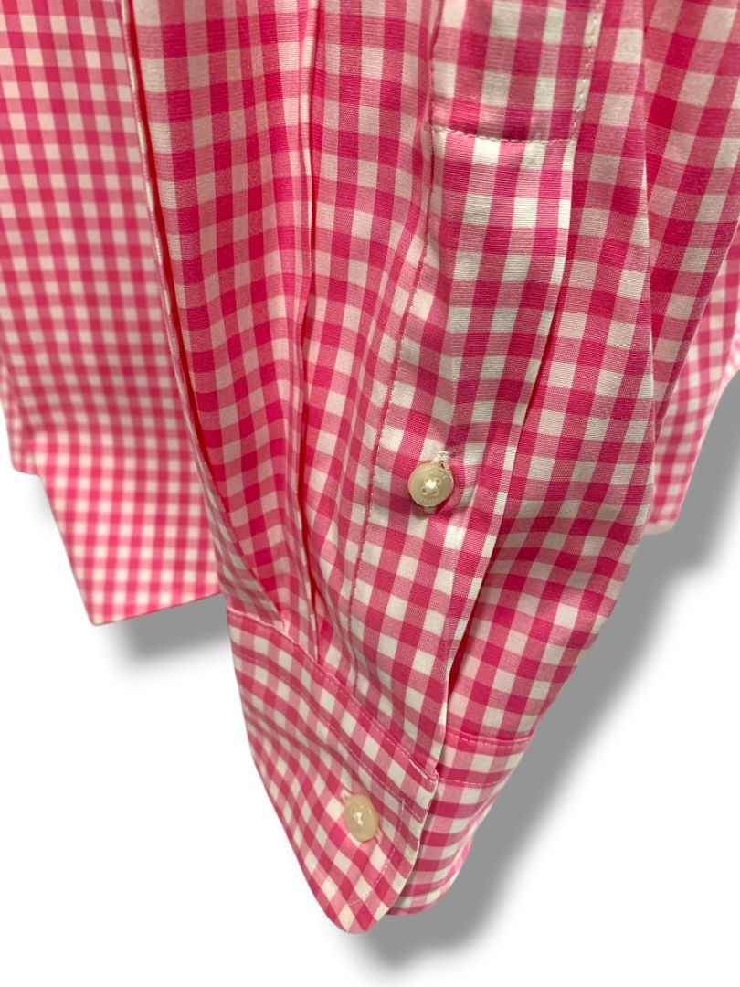 2XT Vineyard Vines Mens Tall Button Down Shirt Pink Gingham Classic Fit