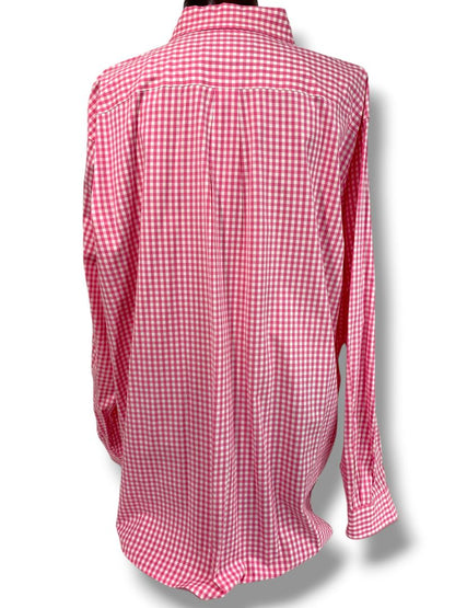 2XT Vineyard Vines Mens Tall Button Down Shirt Pink Gingham Classic Fit