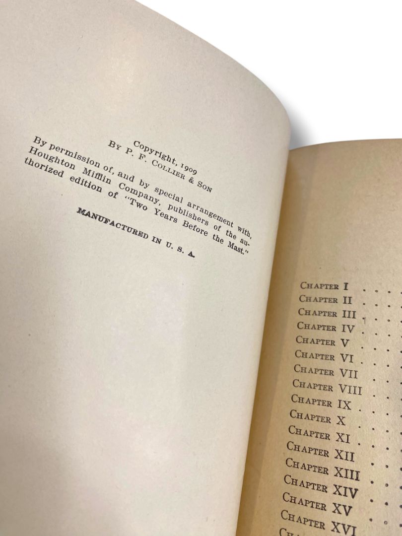 Harvard Classics 23 Two Years Before the Mast 1909 Hardcover Book Collier & Son