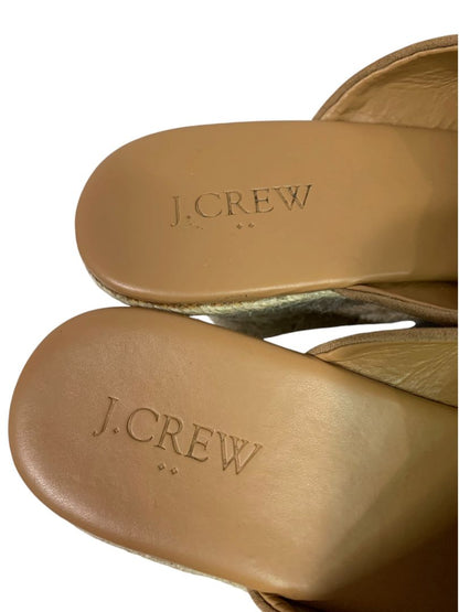 Size 8 J.Crew Womens Espadrille Slide Shoe Sandals Brown Style BH223