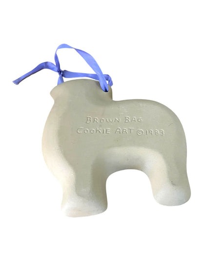 1983 Brown Bag Cookie Shortbread Mold 5.25" x 5.6"