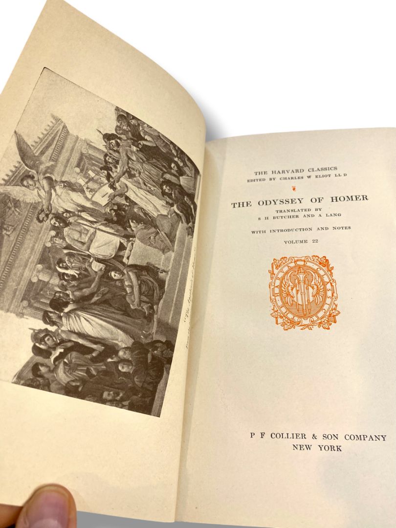 Harvard Classics 22 The Odyssey Homer 1909 Hardcover Book Collier & Son