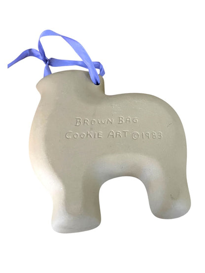 1983 Brown Bag Cookie Shortbread Mold 5.25" x 5.6"