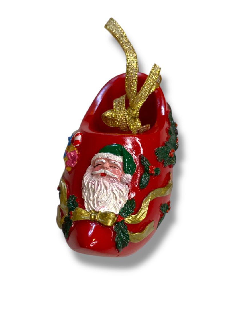 Vintage Holland Souvenir Shoe Ornament Christmas Red 3"