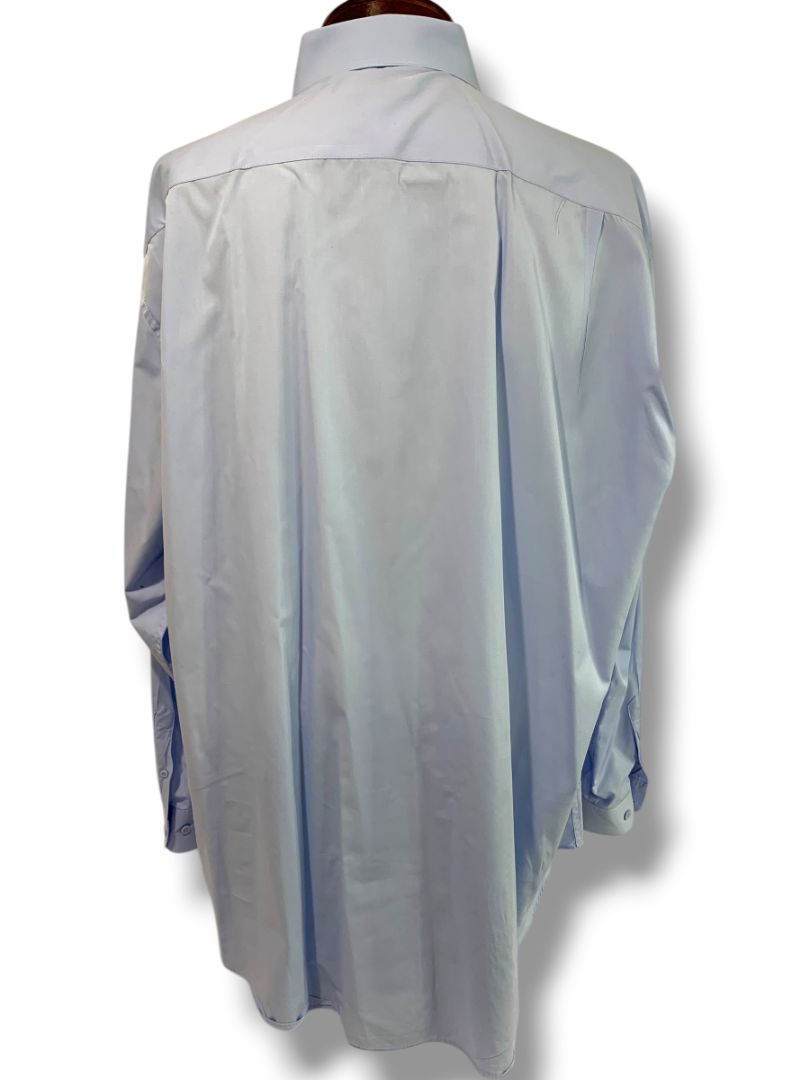 2XL (18.5 36-37) Marquis Mens Light Blue Dress Shirt Button Up