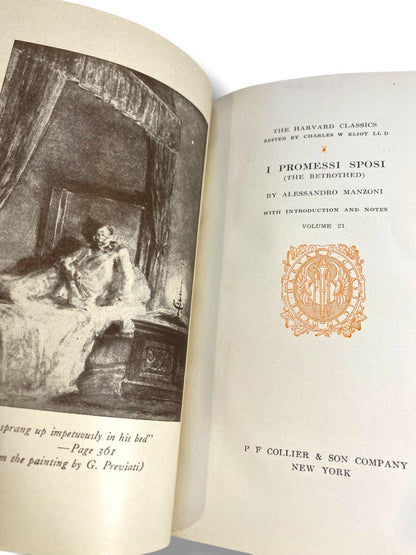 Harvard Classics 21 I Promesi Sposi 1909 Hardcover Book Collier & Son