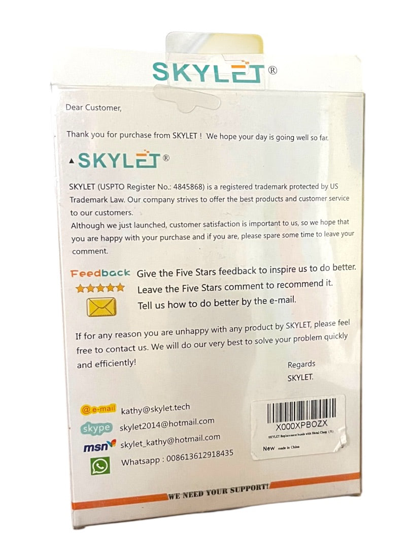 Skylet Pack of 13 Fitbit Replacement Wrist Bands Rainbow Assorted New