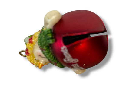Small Holiday Bell Christmas Ornament Best Friends 2"