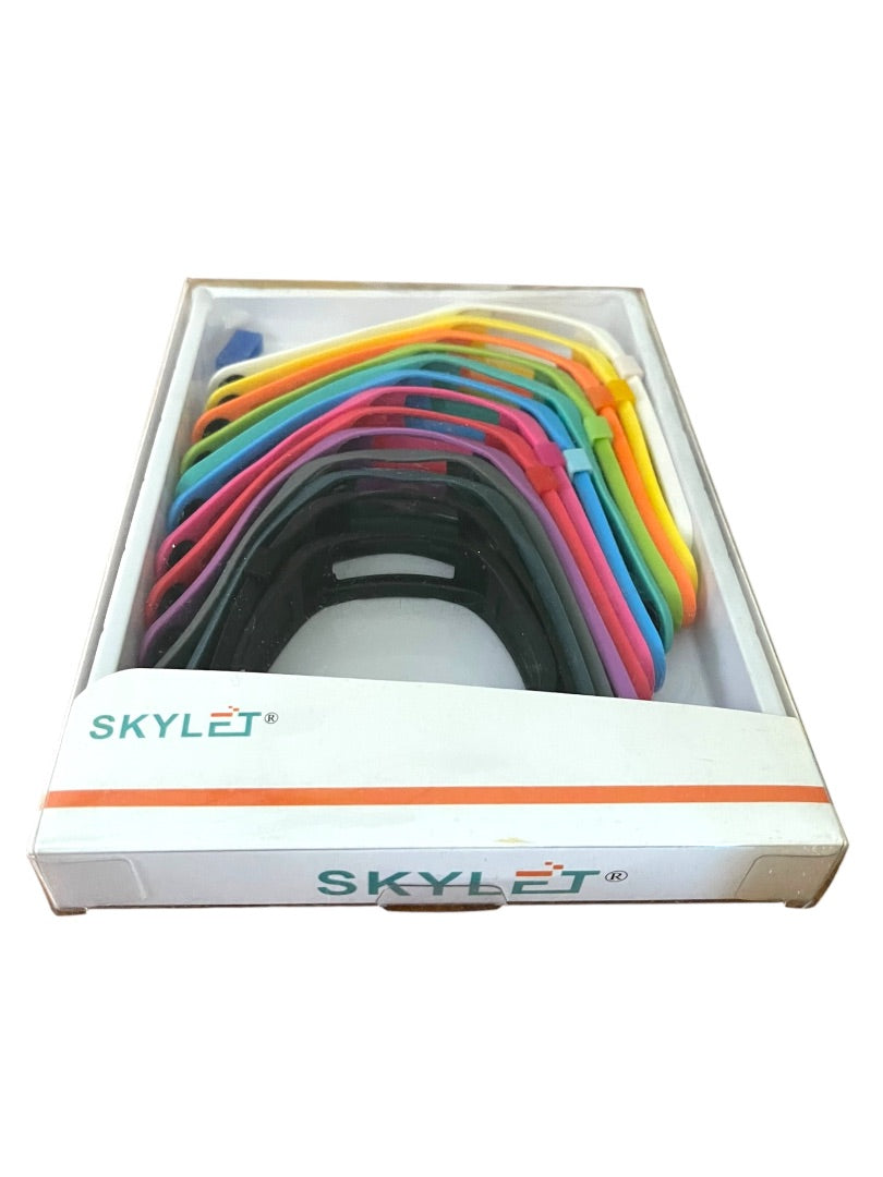Skylet Pack of 13 Fitbit Replacement Wrist Bands Rainbow Assorted New