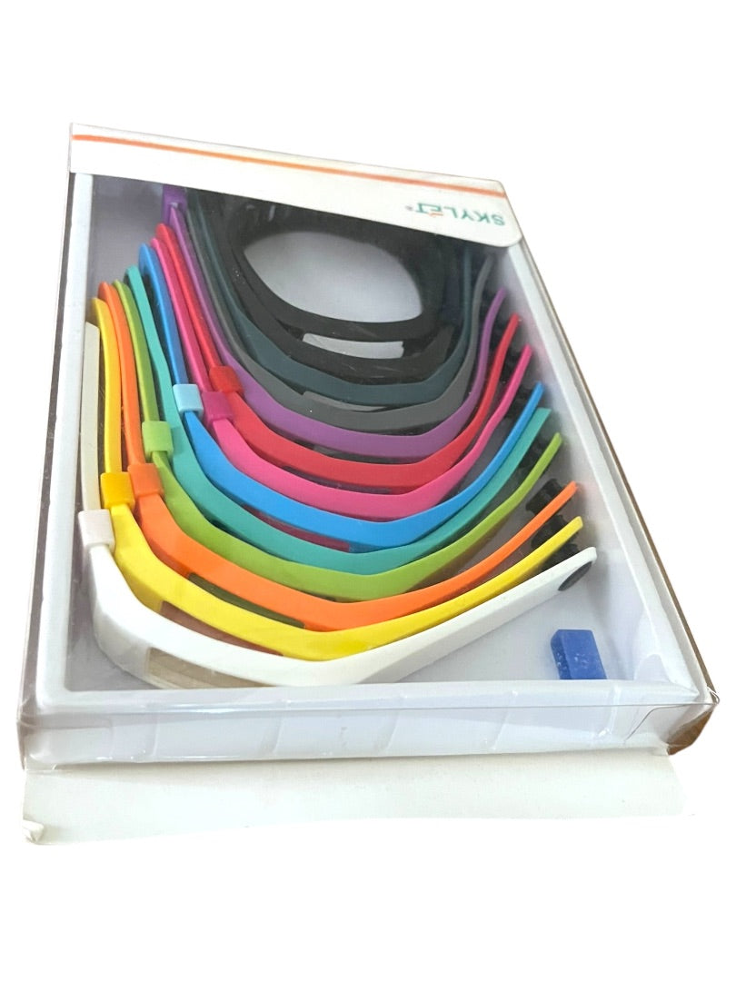 Skylet Pack of 13 Fitbit Replacement Wrist Bands Rainbow Assorted New