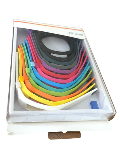 Skylet Pack of 13 Fitbit Replacement Wrist Bands Rainbow Assorted New