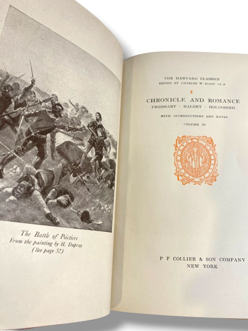 Harvard Classics 35 Chronicle and Romance 1910 Hardcover Book Collier & Son